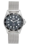 Invicta Pro Diver Auto Mesh Bracelet Watch, 43mm In Silver