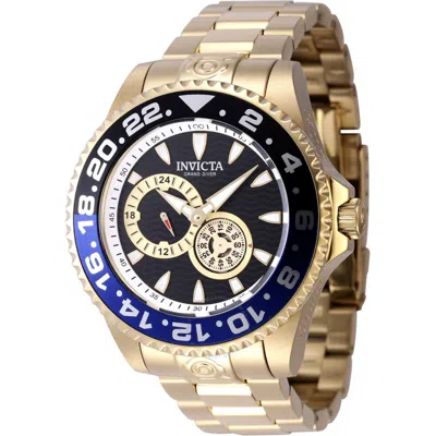Invicta Pro Diver Automatic Black Dial Batman Bezel Men's Watch 47303 In Gold