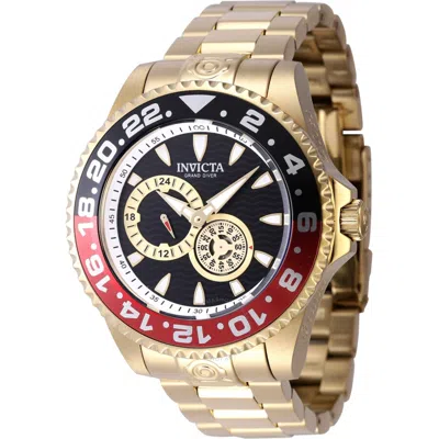 Invicta Pro Diver Automatic Black Dial Coke Bezel Men's Watch 47304 In Gold