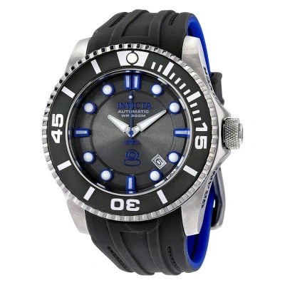 Invicta Pro Diver Automatic Black Dial Men's Watch 20200 In Black / Blue / Charcoal / Skeleton