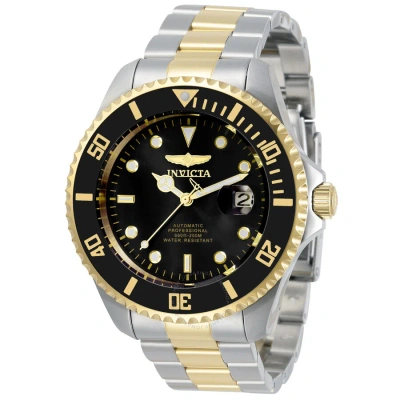 Invicta Pro Diver Automatic Black Dial Men's Watch 34041 In Two Tone  / Black / Gold Tone