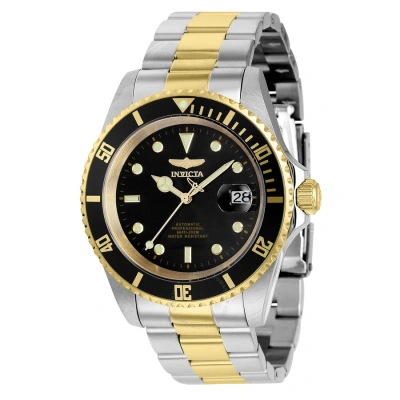Invicta Pro Diver Automatic Black Dial Men's Watch 8927obxl In Two Tone  / Black / Gold Tone / Yellow