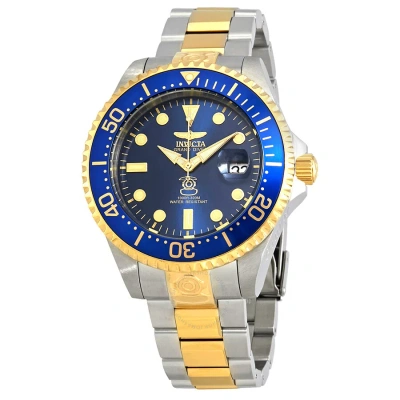 Invicta Pro Diver Automatic Blue Dial Men's Watch 27613 In Two Tone  / Blue / Gold Tone / Yellow