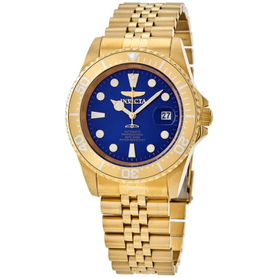 Invicta Pro Diver Automatic Blue Dial Men's Watch 30097 In Gold