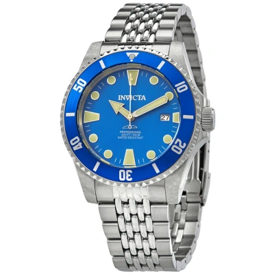 Invicta Pro Diver Automatic Blue Dial Stainless Steel Men's Watch 33503 In Metallic