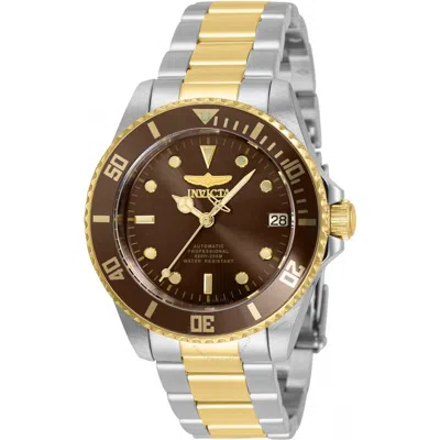 Invicta Pro Diver Automatic Desert Sand Dial Ladies Watch 35716 In Two Tone/silver Tone/gold Tone/beige