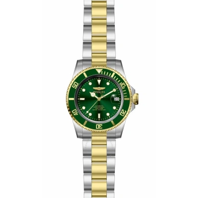 Invicta Pro Diver Automatic Green Dial Men's Watch 35700 In Two Tone  / Gold Tone / Green