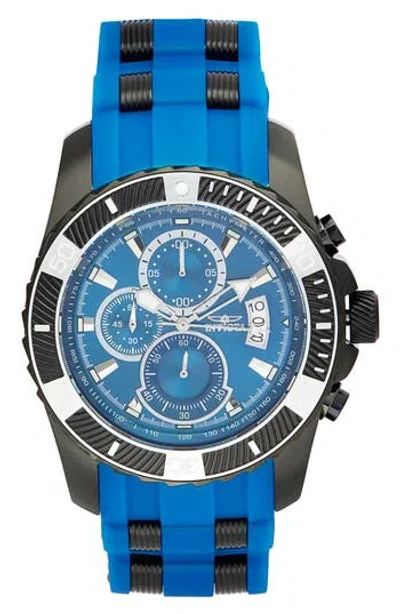 Invicta Pro Diver Automatic Silicone Strap Watch, 45mm X 12.5mm In Blue