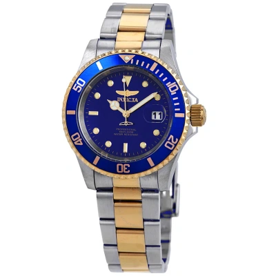Invicta Pro Diver Blue Dial 40 Mm Two-tone Men's Watch 26972 In Two Tone  / Blue / Gold Tone