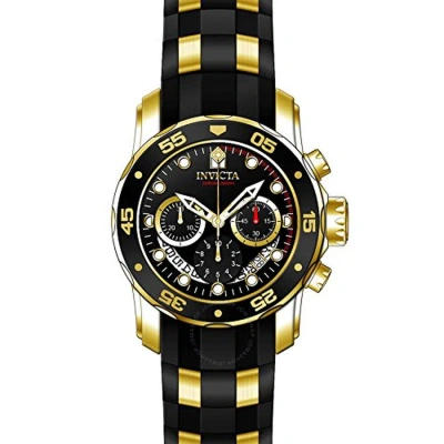 Invicta Pro Diver Chronograph Black Dial Men's Watch 21928 In Gold