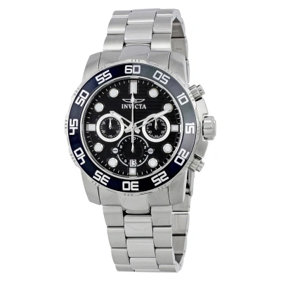 Invicta Pro Diver Chronograph Black Dial Men's Watch 22226 In Metallic