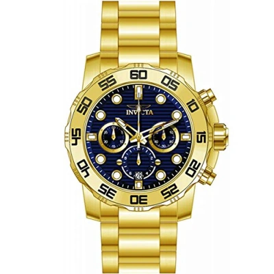 Invicta Pro Diver Chronograph Blue Dial Men's Watch 22228 In Yellow