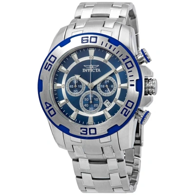 Invicta Pro Diver Chronograph Blue Dial Men's Watch 22319 In Gray
