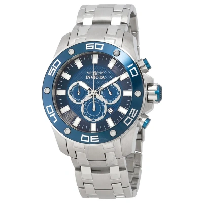 Invicta Pro Diver Chronograph Blue Dial Men's Watch 26075 In Metallic