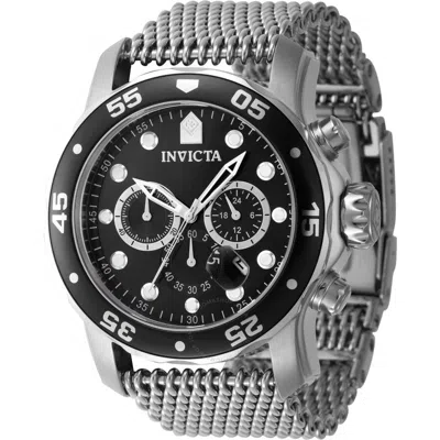 Invicta Pro Diver Chronograph Gmt Date Quartz Black Dial Men's Watch 47236 In White