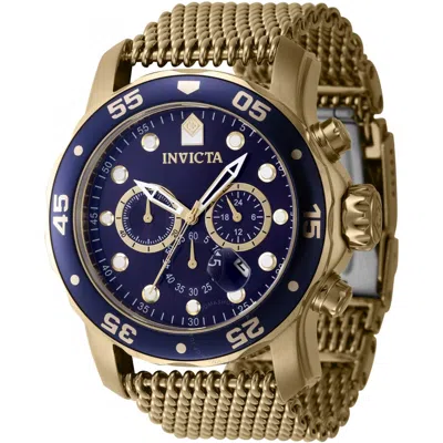 Invicta Pro Diver Chronograph Gmt Date Quartz Blue Dial Men's Watch 47239 In Burgundy