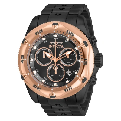 Invicta Pro Diver Chronograph Quartz Black Dial Men's Watch 31613 In Gold