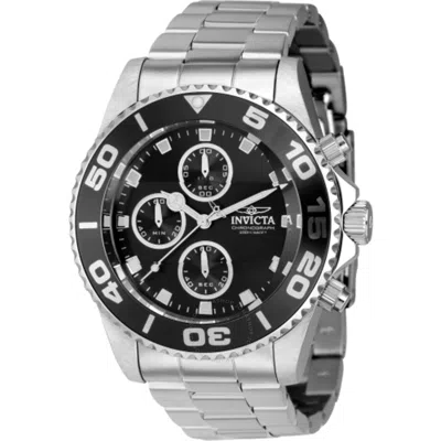 Invicta Pro Diver Chronograph Quartz Black Dial Men's Watch 43405 In Metallic