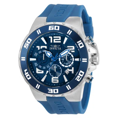 Invicta Pro Diver Chronograph Quartz Blue Dial Men's Watch 30937 In Blue/silver Tone