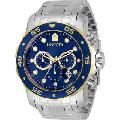 Invicta Pro Diver Chronograph Quartz Blue Dial Men's Watch 33996 In Metallic