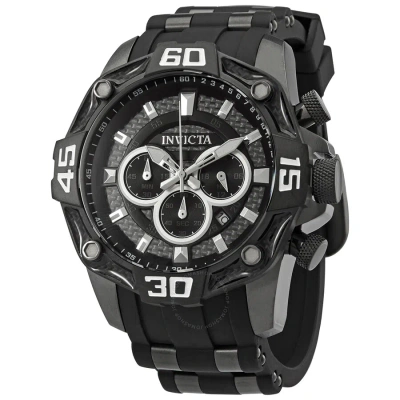 Invicta Pro Diver Chronograph Quartz Grey Dial Men's Watch 33841 In Black / Grey / Gun Metal / Gunmetal
