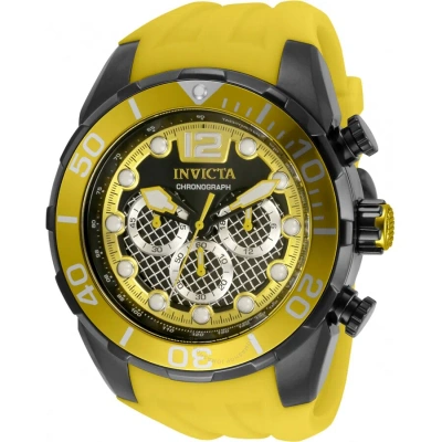 Invicta Pro Diver Chronograph Quartz Men's Watch 35552 In Gold Tone / Gun Metal / Gunmetal / White / Yellow