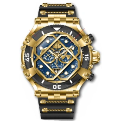 Invicta Pro Diver Chronograph Quartz Men's Watch 37178 In Two Tone  / Black / Blue / Gold / Gold Tone