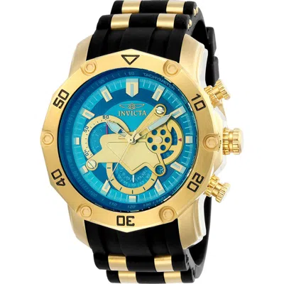 Invicta Pro Diver Chronograph Silicone Strap Watch In Multi