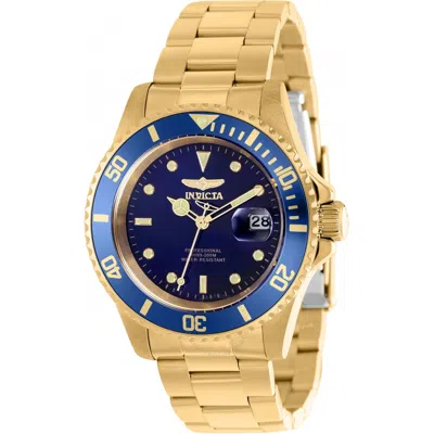 Invicta Pro Diver Date Quartz Blue Dial Men's Watch 37159 In Gold