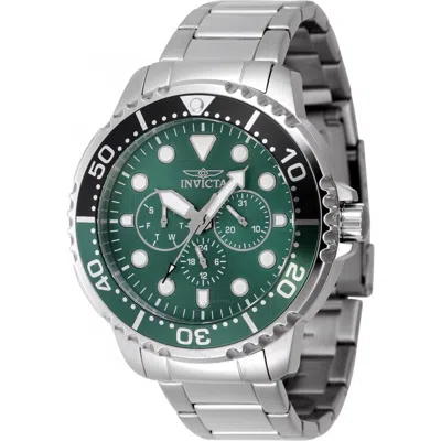 Invicta Pro Diver Gmt Date Quartz Green Dial Men's Watch 47228 In White