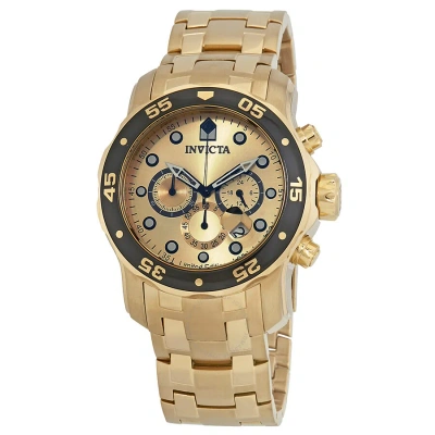 Invicta Pro Diver Gold-tone Dial Men's Chronograph Watch Ile0072a