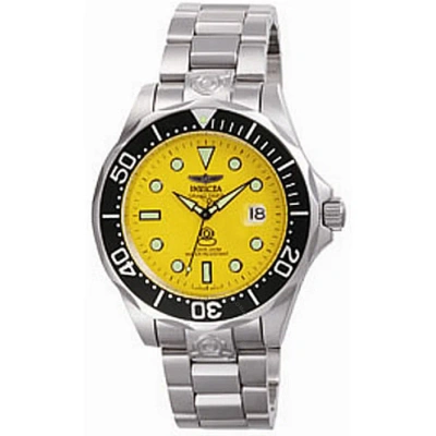Invicta Pro-diver Grand Diver Automatic Yellow Dial Men's Watch 3048