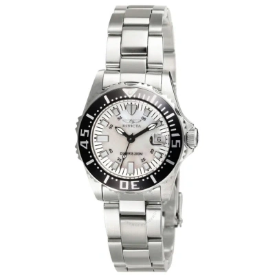 Invicta Pro Diver Lady Abyss Mother Of Pearl Dial Ladies Watch 2958 In Black / Mother Of Pearl / Silver