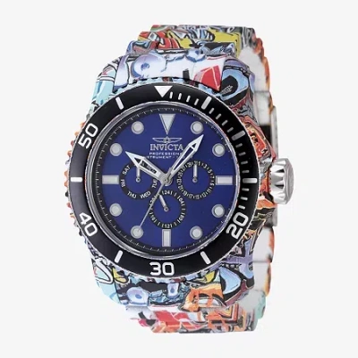 Invicta Pro Diver Mens Silver Tone Stainless Steel Bracelet Watch 47856 In Multi