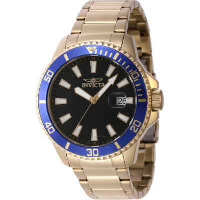 Invicta Pro Diver Quartz Black Dial Men's Watch 46139 In Gold