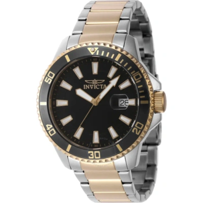 Invicta Pro Diver Quartz Black Dial Men's Watch 46141 In Metallic