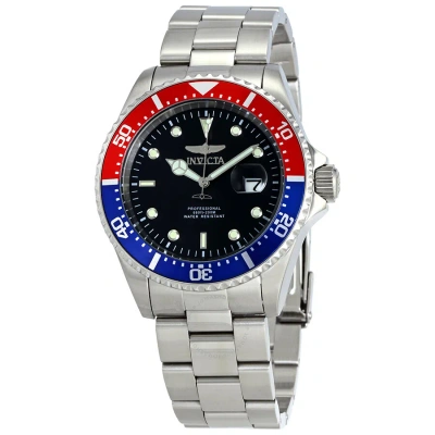 Invicta Pro Diver Quartz Black Dial Pepsi Bezel Men's Watch 23384 In Red   / Black / Blue
