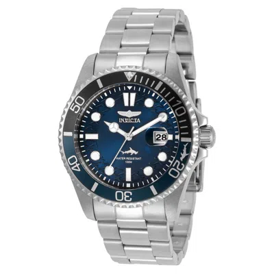 Invicta Pro Diver Quartz Blue Dial Batman Bezel Men's Watch 30807 In Blue/silver Tone