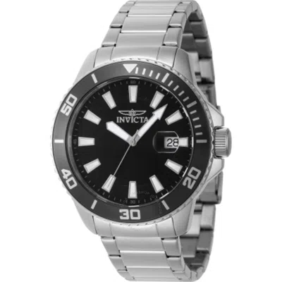 Invicta Pro Diver Quartz Date Black Dial Men's Watch 46062 In Gray