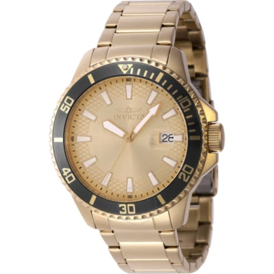Invicta Pro Diver Quartz Gold Dial Men's Watch 46140