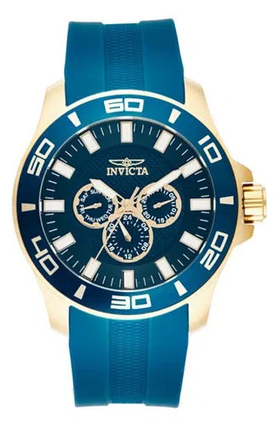Invicta Pro Diver Quartz Silicone Strap Watch, 40mm X 14mm