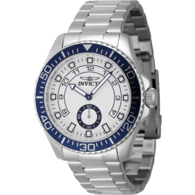 Invicta Pro Diver Quartz White Dial Men's Watch 47124 In Blue / White