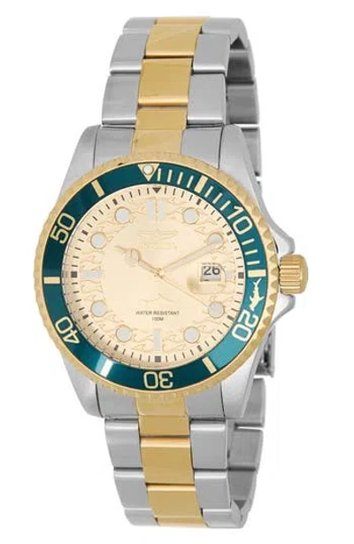Invicta Pro Diver Three Hand Quartz Bracelet Watch, 43mm