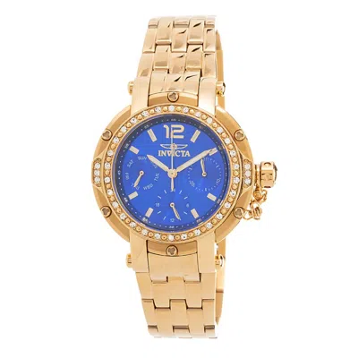 Invicta Pro Diver Women's Quartz Multi Function Crystal Watch In Blue