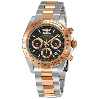 Invicta Professional Speedway Chronograph Black Dial Men's Watch 6932 In Black / Gold / Rose