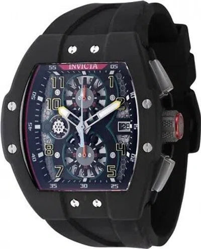 Pre-owned Invicta Racing Chronograph Quartz Black Dial Titanium Men's Watch 47191