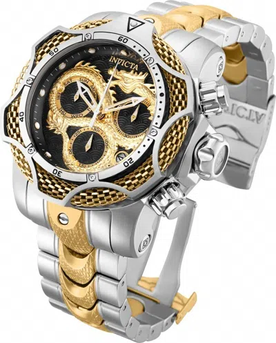 Pre-owned Invicta Reserve 31513 Venom Iii Dragon Swiss Chronograph Tu-tone 52.5mm