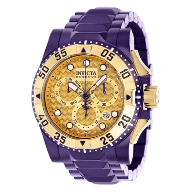 Invicta Reserve 50mm Excursion Purple Label Swiss Quartz Watch In Blue