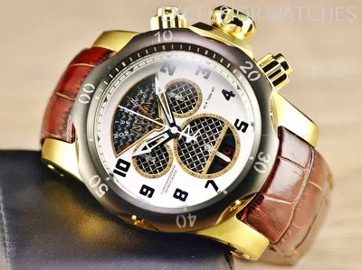 Pre-owned Invicta Reserve 54mm Venom Swiss Made Retro Chrono Gt Ss Watch
