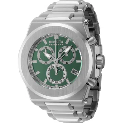 Invicta Reserve Akula 50mm Swiss Quartz Chrono Bracelet Watch In Metallic